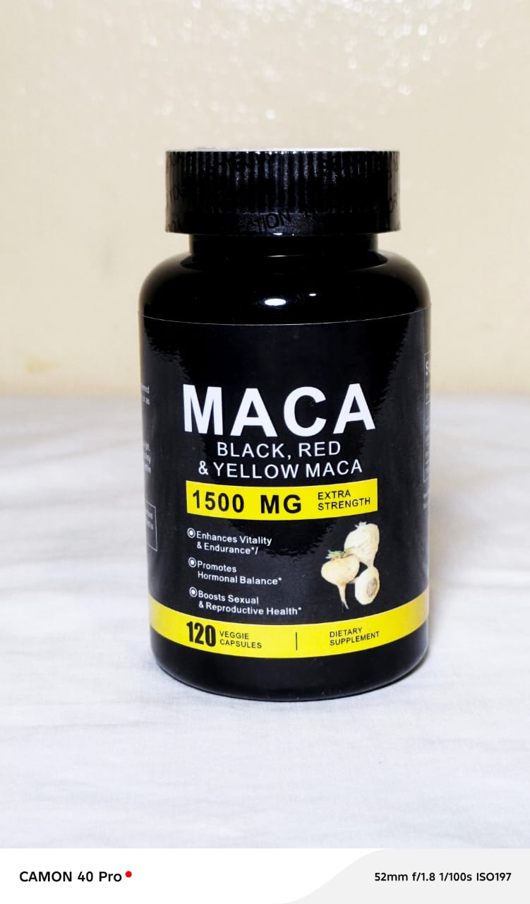 120 GELULES MACA NOIR-ROUGE6JAUNE