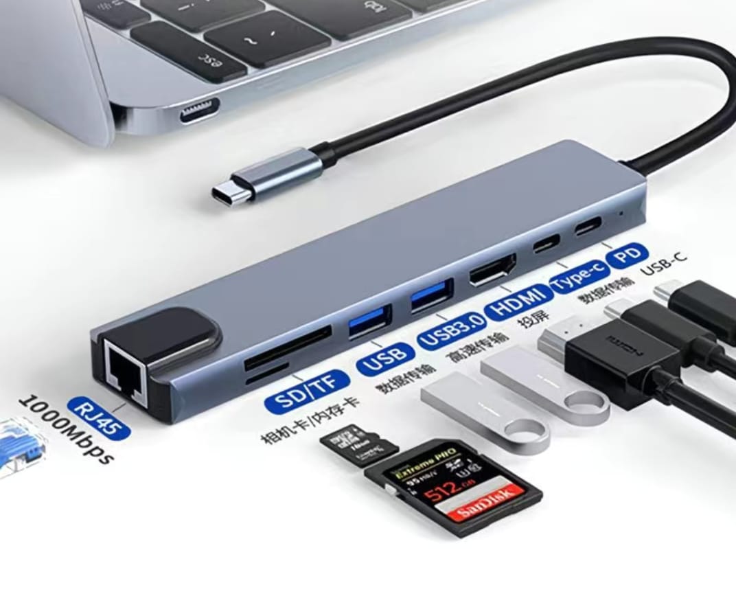 SUPPORT USB 8 EN 1