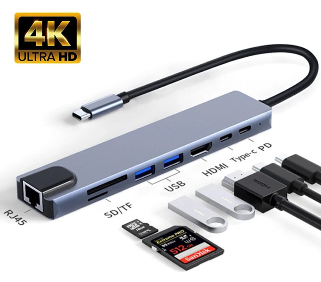 SUPPORT USB 8 EN 1